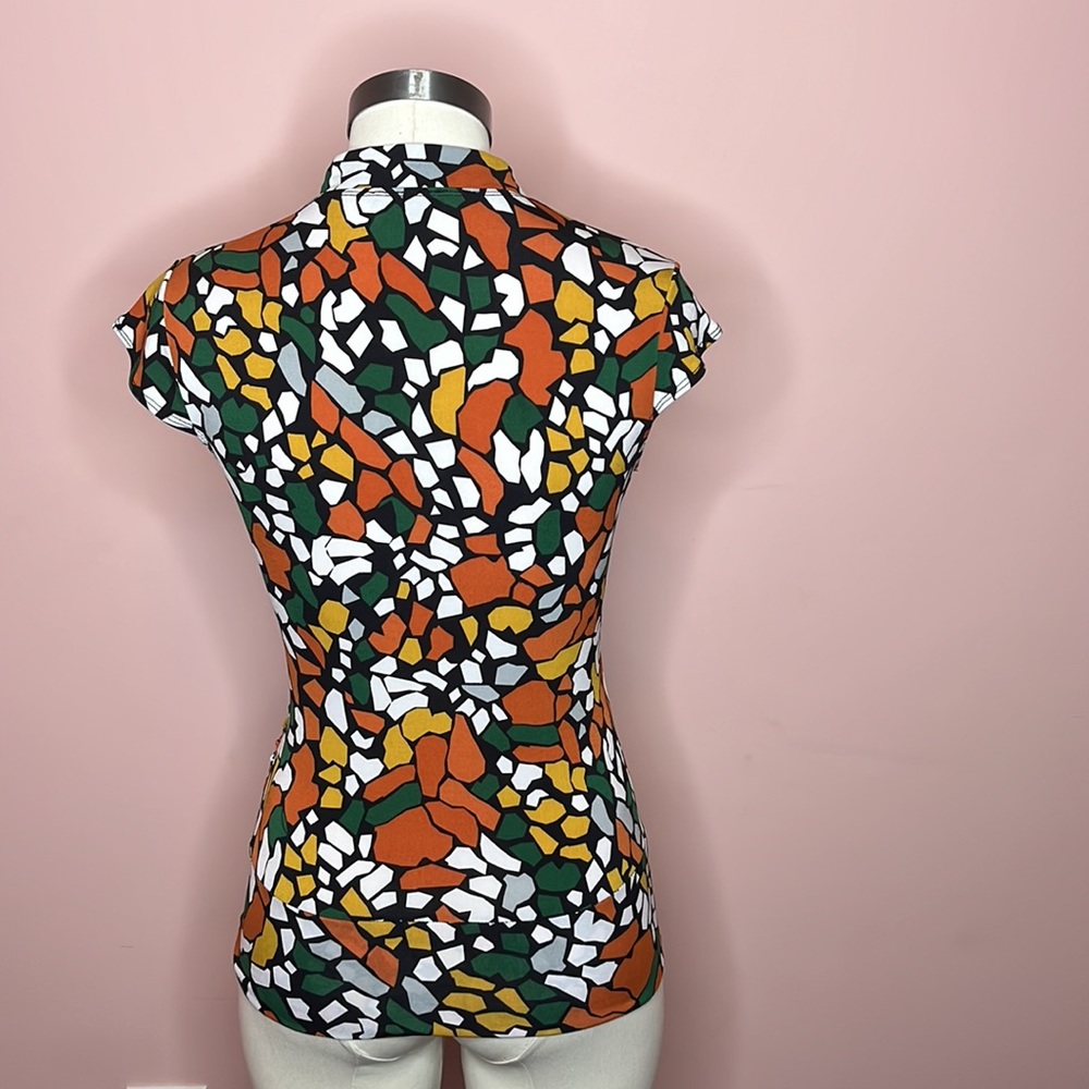 XOXO Multicolored Pattern Blouse - Picture 4 of 6